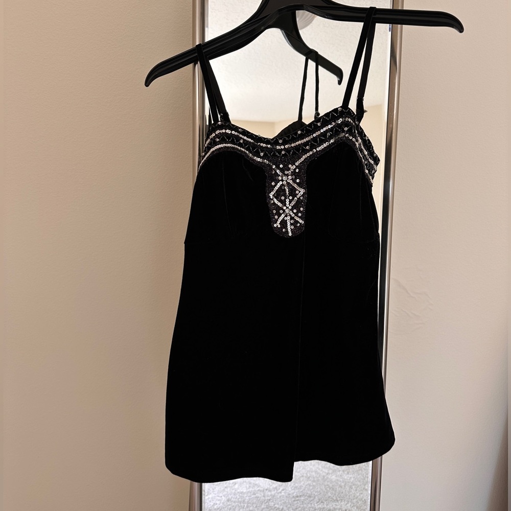 Y2K BOHO BEADED TANK TOP